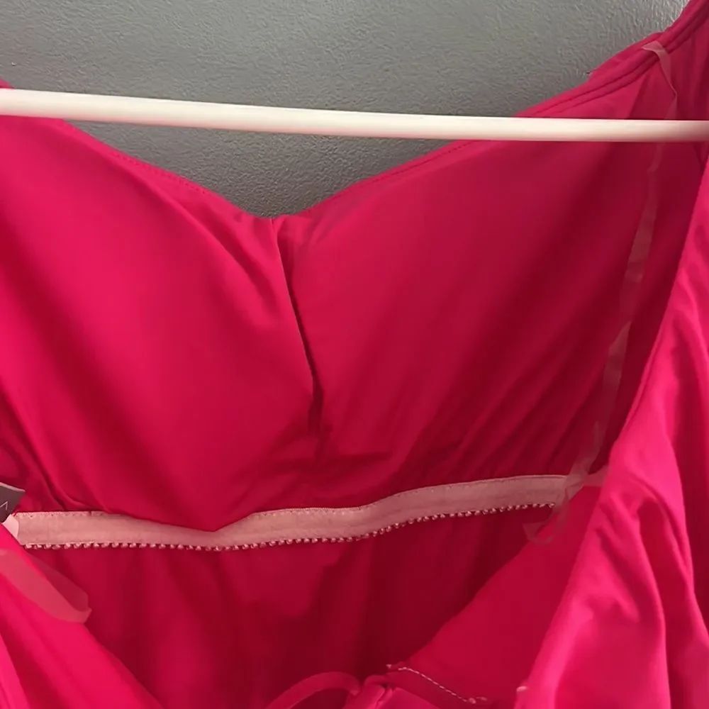 Women’s size 10 La Blanca Stunning one piece magenta swimsuit bathing suit - Picture 8 of 10